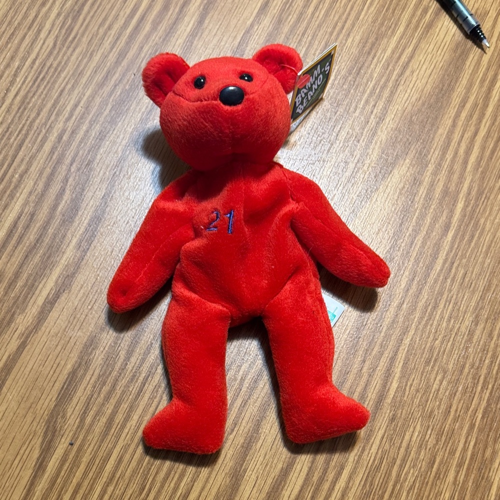 Ty Red Stuffed Bear Toy